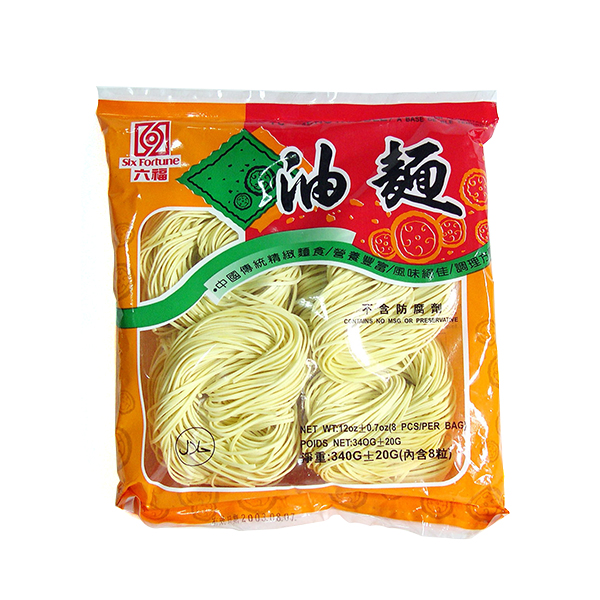 SIX FORTUNE DRIED NOODLE (YU-MENG) 340G - 六福